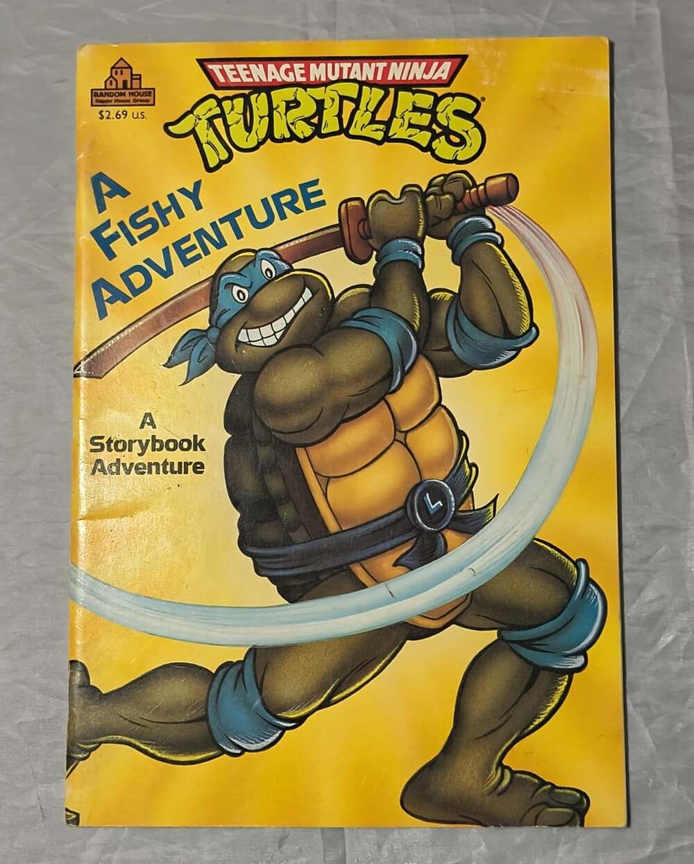 Teenage Mutant Ninja Turtles A Fishy Adventure PB 1990 Random House Illus